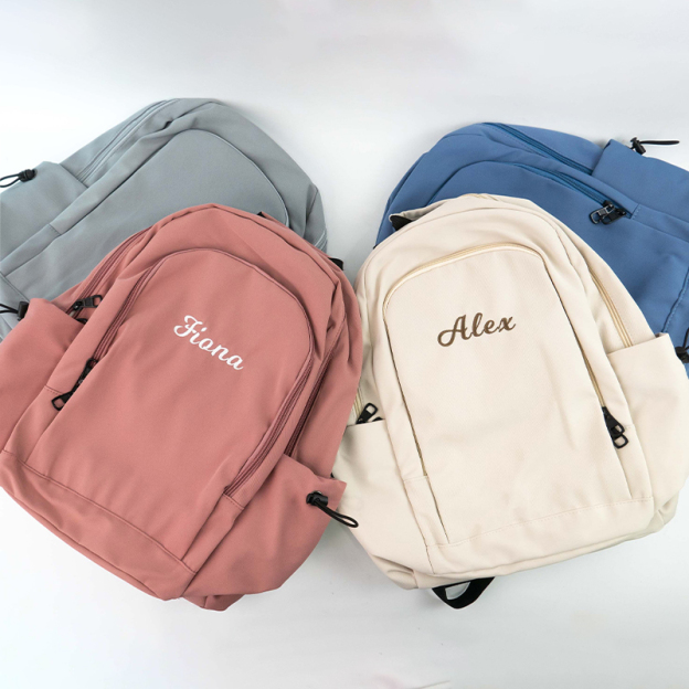 Personalized Embroidery Color School Backpack