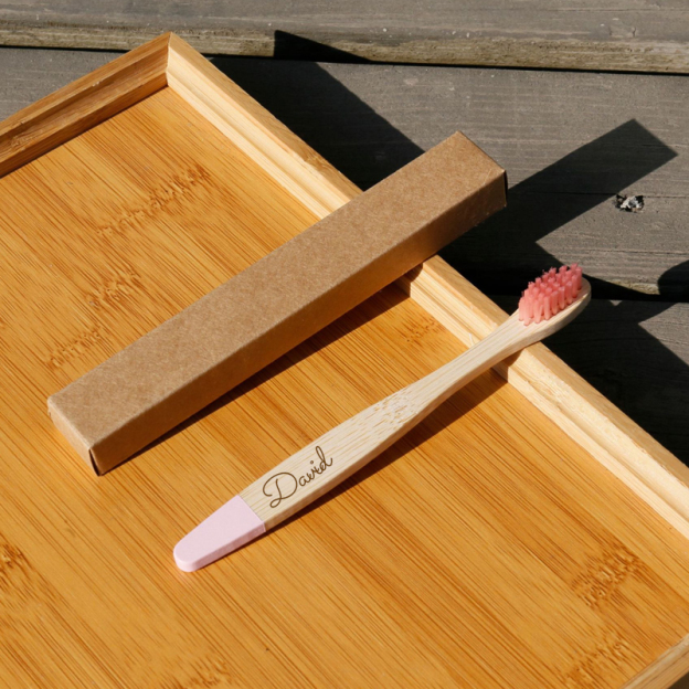 Personalized Kid Bamboo Toothbrush