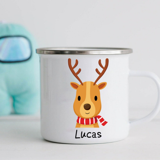 Personalised 12oz Winter Animals Mugs for Kids  | KidMug19