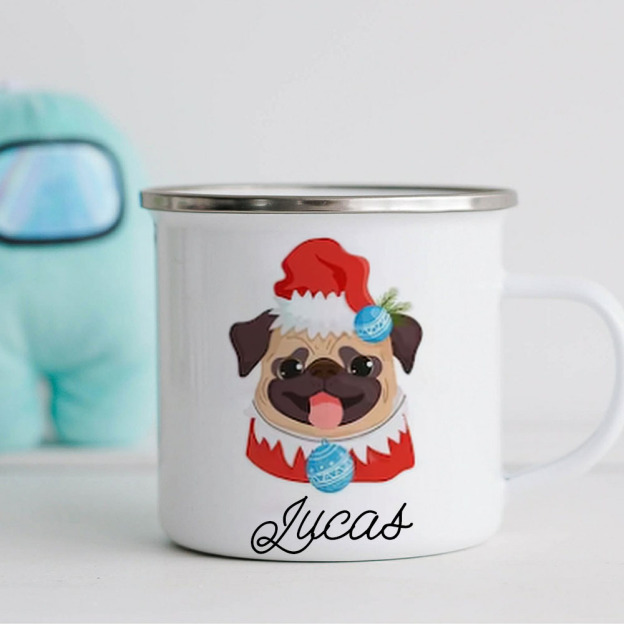 Personalised 12oz Christmas Animals Mugs for Kids  | KidMug21