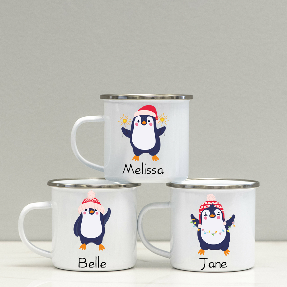 Personalised 12oz Cute Penguin Mugs for Kids  | KidMug32