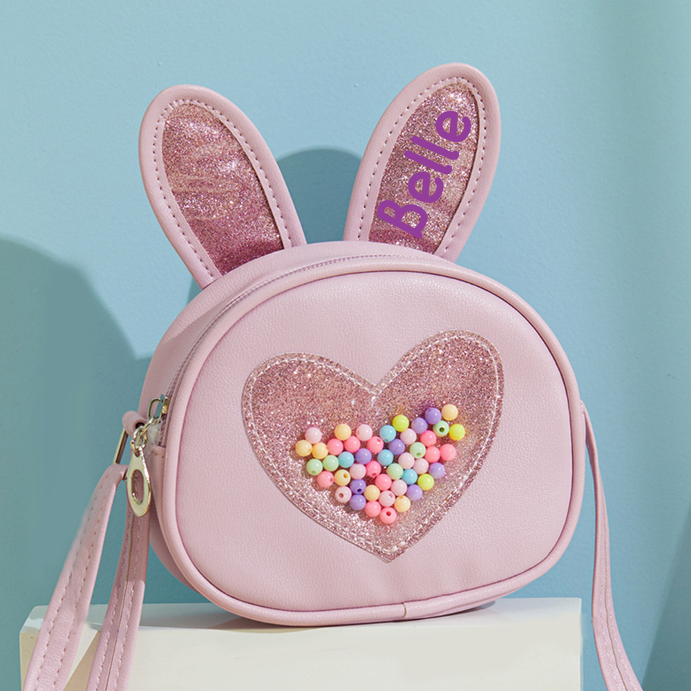 Personalized Girls Birthday Bunny Purse 