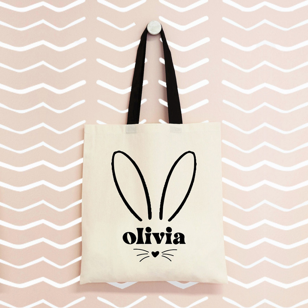 Personalized Easter Egg Hunt Tote Bag 