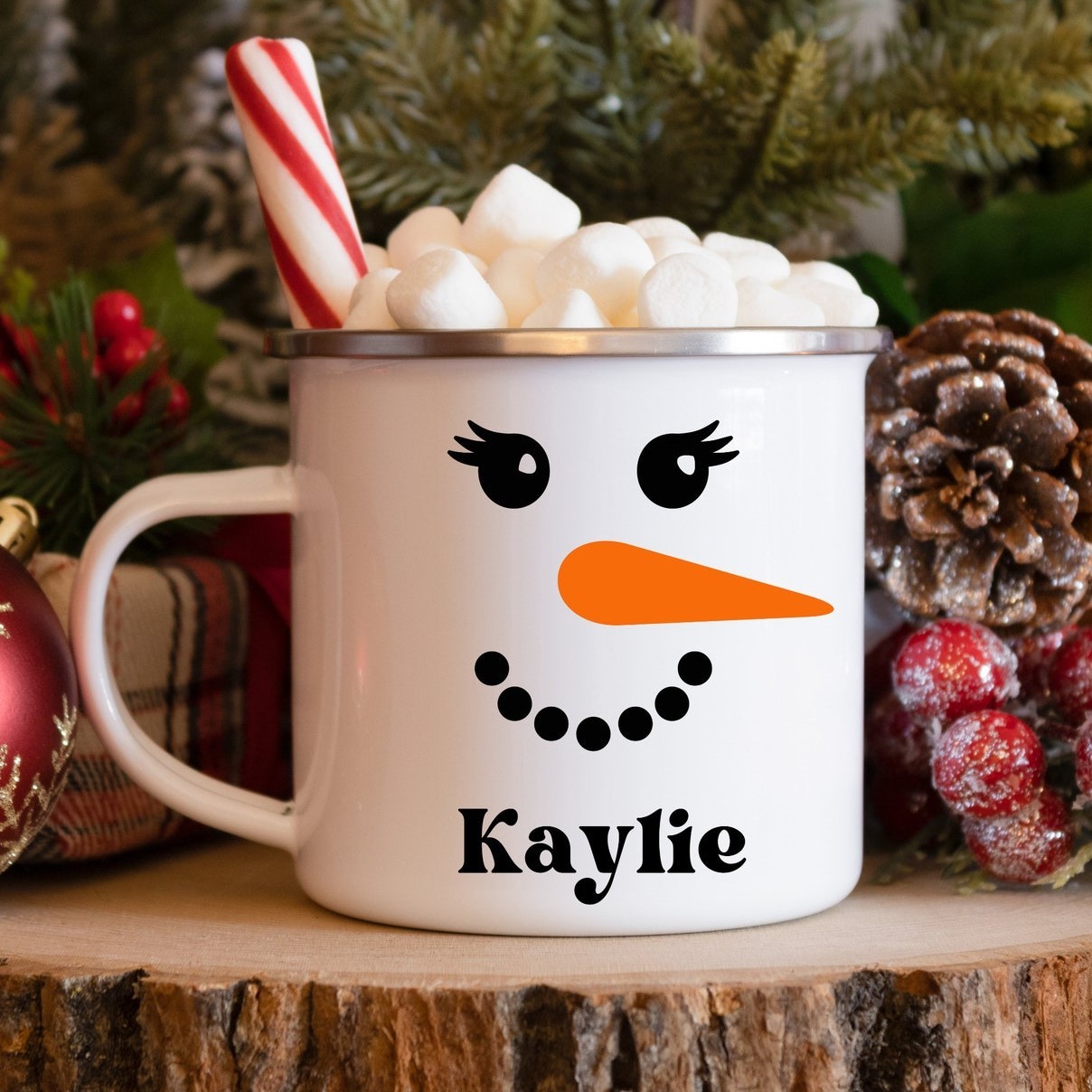 Personalised 12oz Snowman Mugs for Kids  | KidMug13
