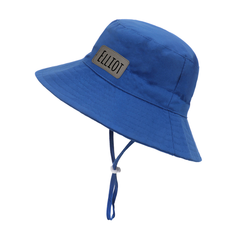Personalized Kids Leather Patch Bucket Hat
