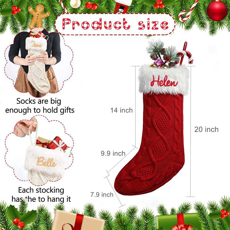 Personalized Christmas Stocking with Family Name | MCGift04