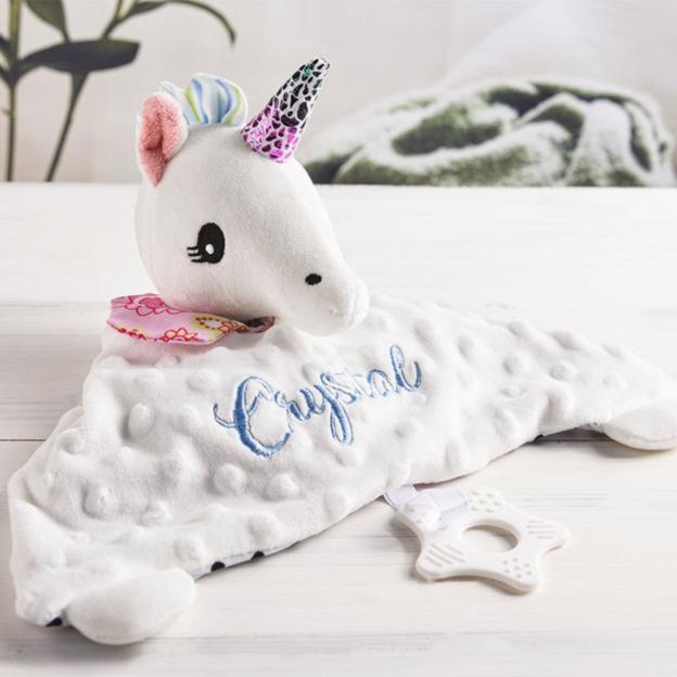 Personalized Baby Embroidery Comforter Sleep Toy | CWToy01