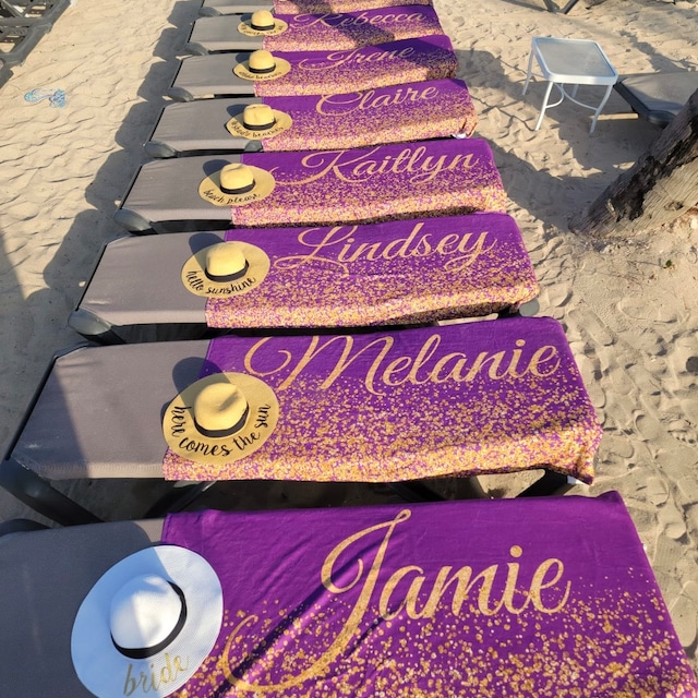 Personalized Monogrammed Beach for Summer & Beach | KKTowel58