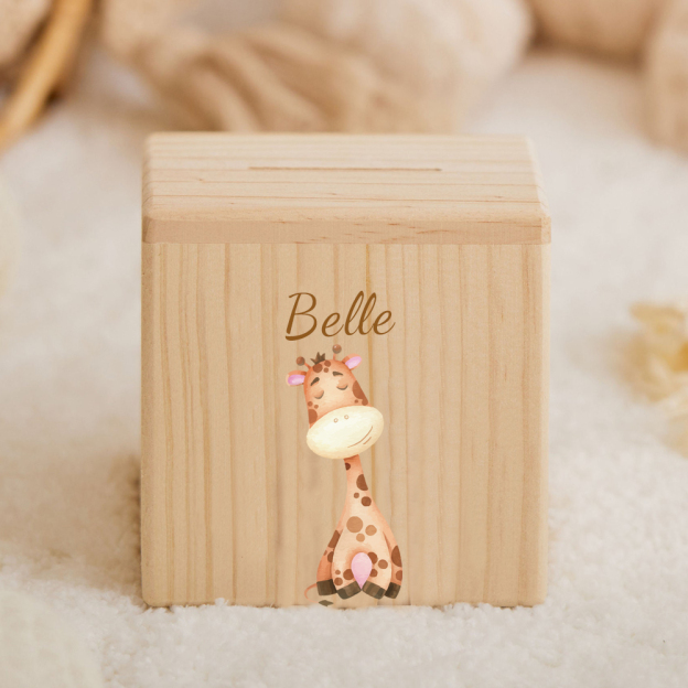 Personalized Kid Cute Animal Wooden Money Boxes