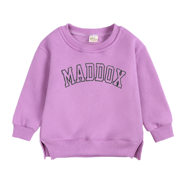 Personalized Embroidered  Kid Cozy Crewneck Sweatshirt | inSweatshirt11