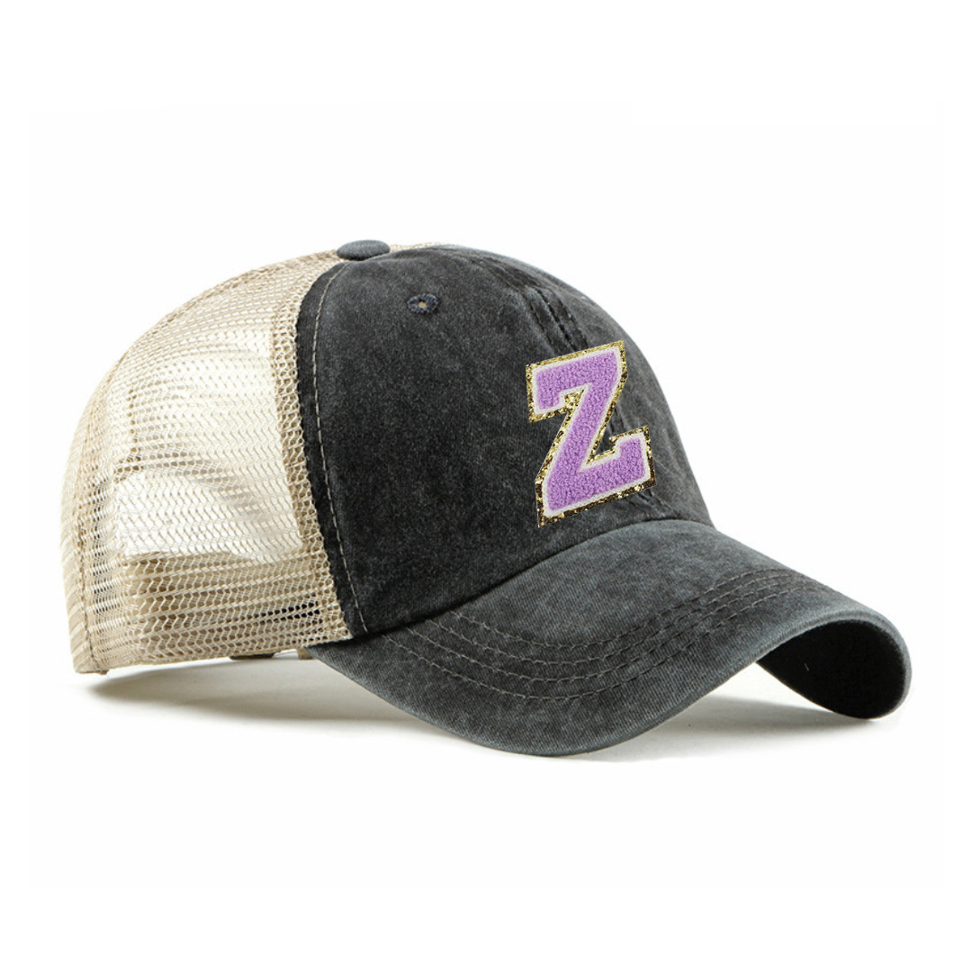 Personalized Adult Letter Patch Hat for Comfort & Unique | KKBeach16
