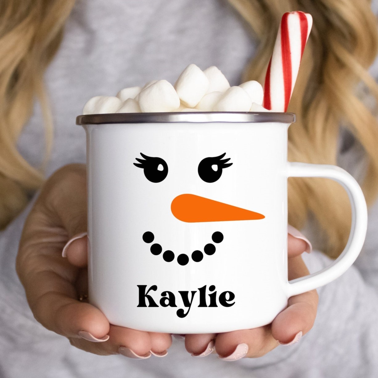 Personalised 12oz Snowman Mugs for Kids  | KidMug13