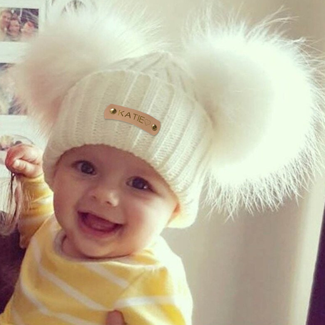 Personalized Name Kid Pom Pom Hat for Comfort & Unique | HSKid09