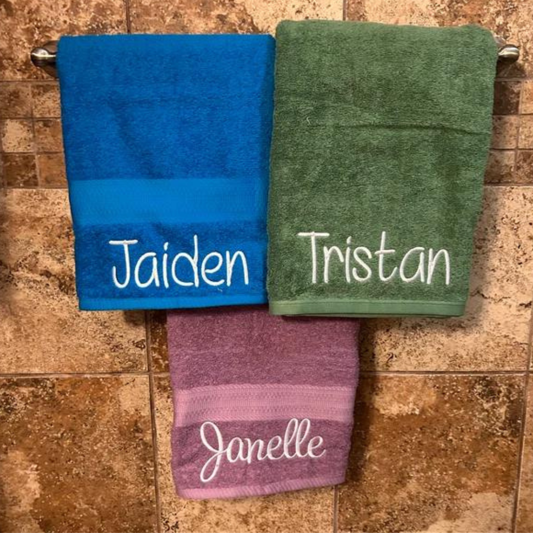 Personalized Monogram Embroidery Pool Beach Towel for Summer & Beach | KKTowel53