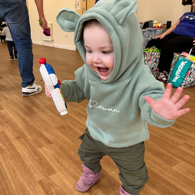 Personalized Kid Cozy Soft Bear Crewneck Sweatshirt | inSweatshirt15