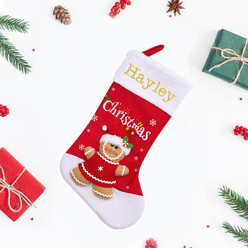 Personalized Embroidered 3D Christmas Stocking