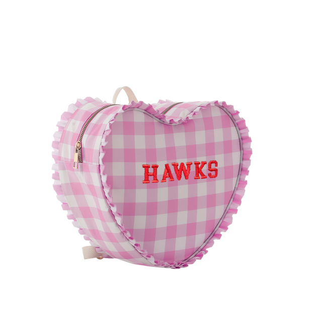 Personalized Girl Embroidered  Name Heart Backpack