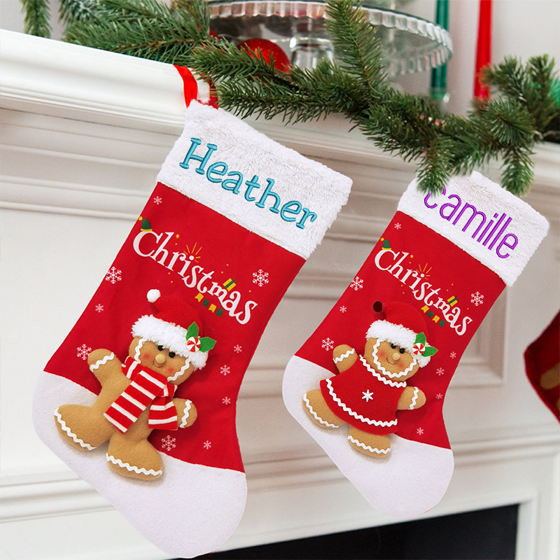 Personalized Embroidered 3D Christmas Stocking