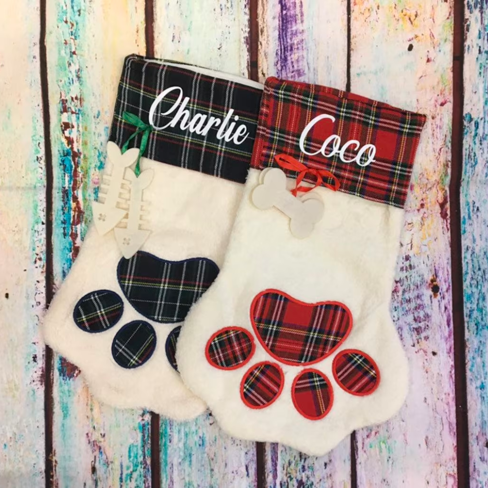 Personalized Christmas Stocking with Family Name | MCGift09