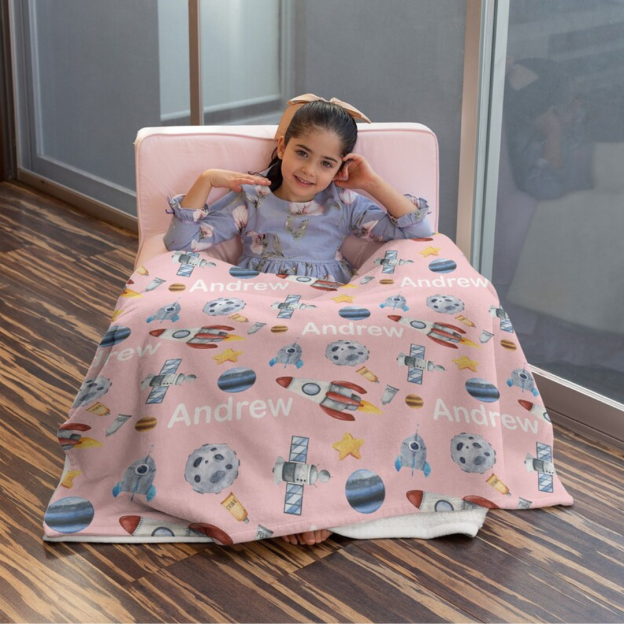 Personalized Lovely Kid Blanket for Comfort & Unique | BKKid95