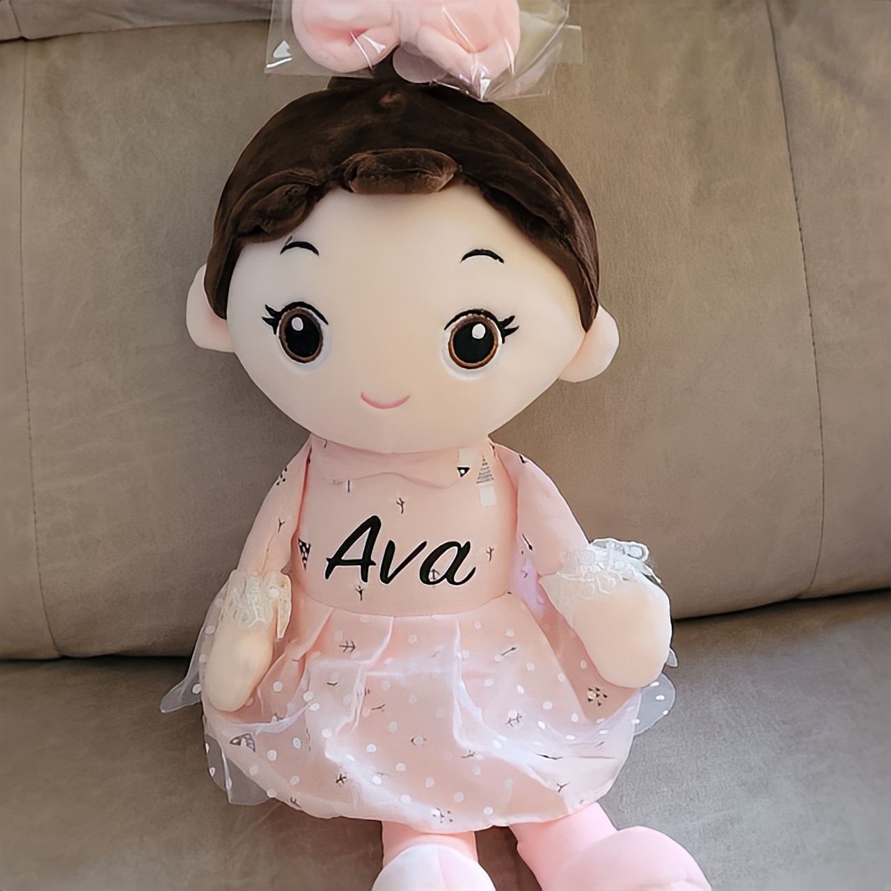 Personalized Kid's Bow Princess Doll