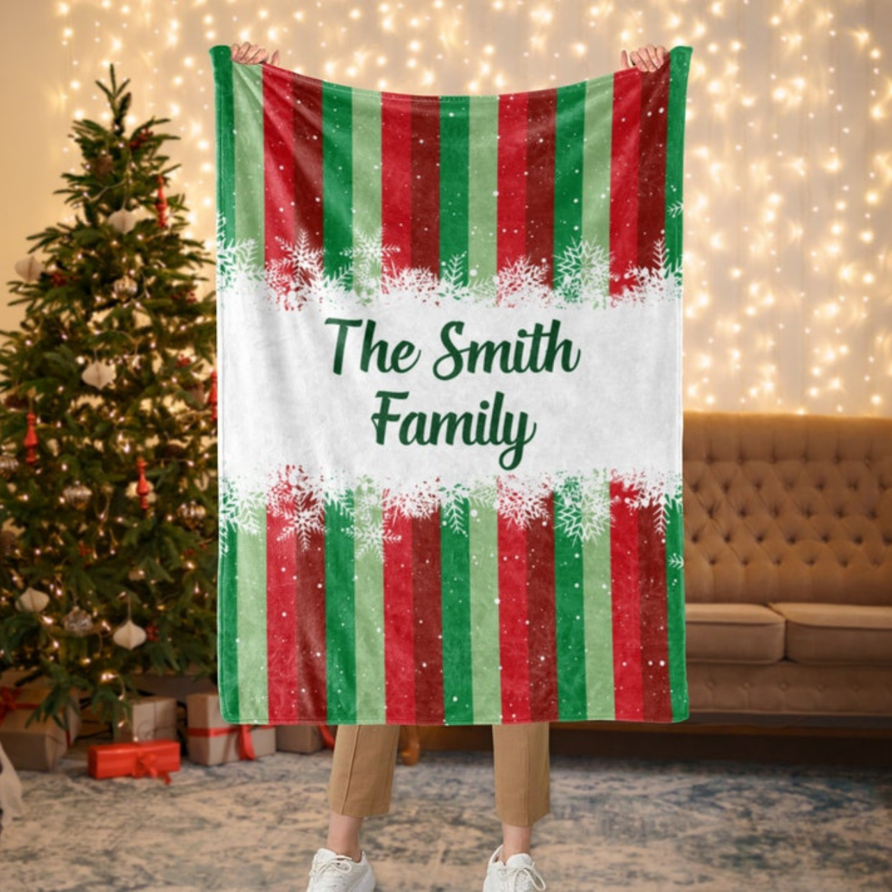 Personalized Merry Christmas Blanket for Comfort & Unique | BKMC03