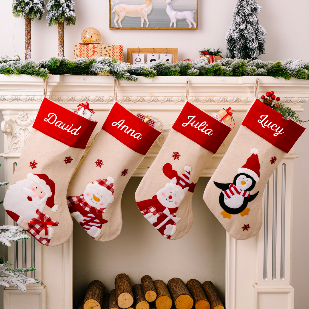 Personalized Christmas Stockings with Family Name | MCGift02