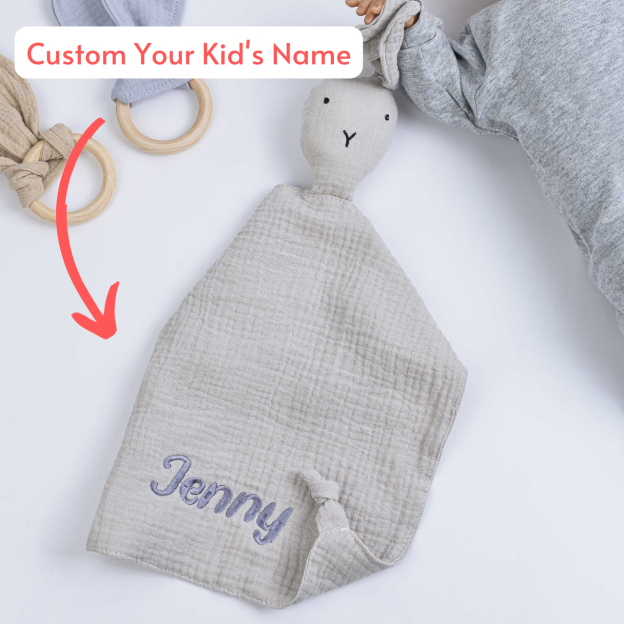 Personalized Baby Embroidery Comforter Sleep Toy | CWToy02