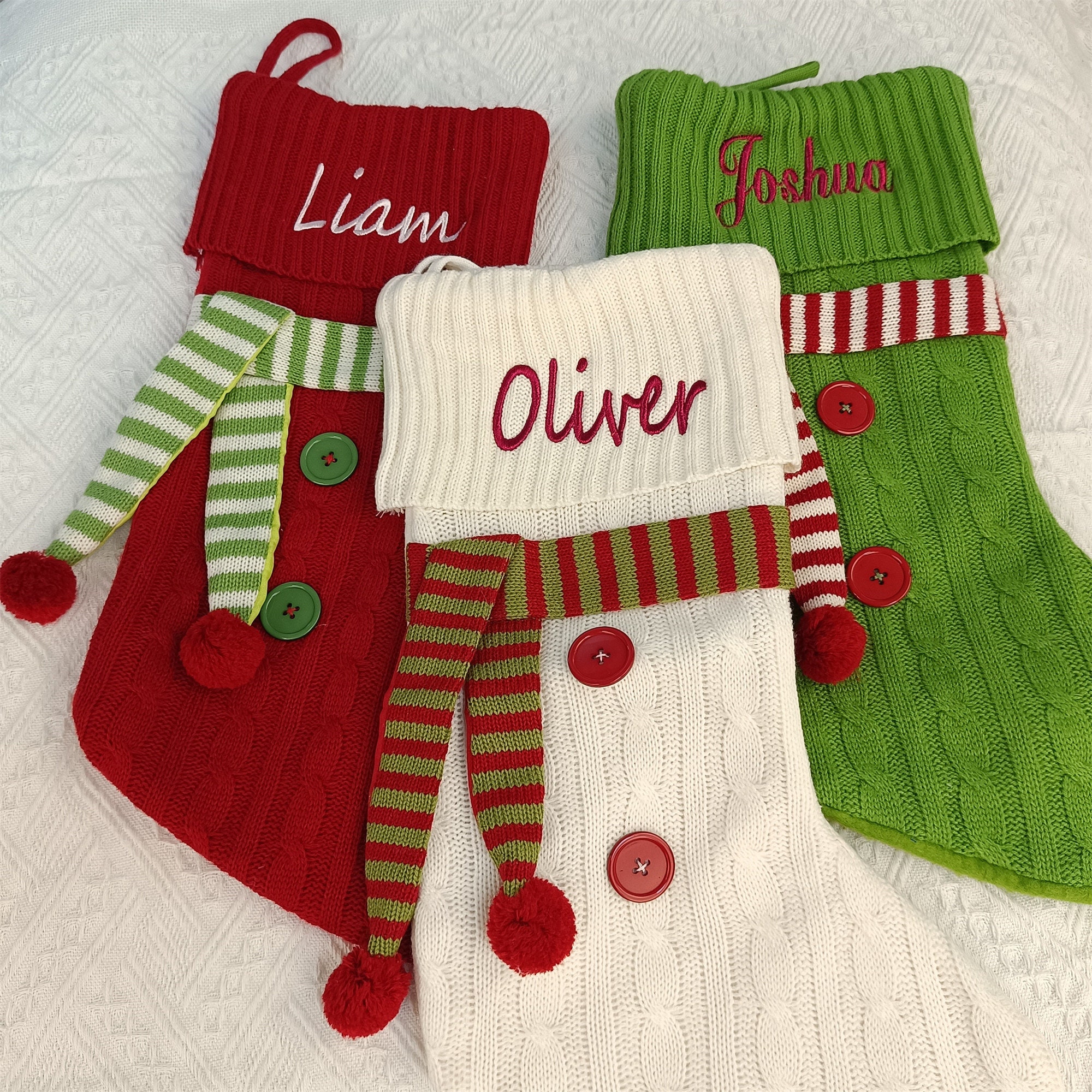 Personalized Christmas Stocking with Family Name | MCGift05