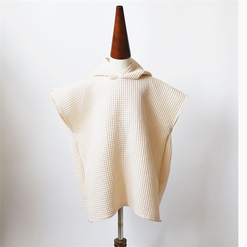 Personalized Kids Waffle Beach Towel Poncho for Summer & Beach | KKTowel60