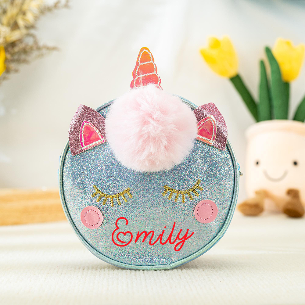 Personalized Girl Unicorn Small Handbag