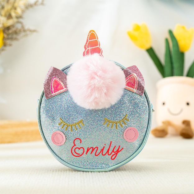 Personalized Girl Unicorn Small Handbag