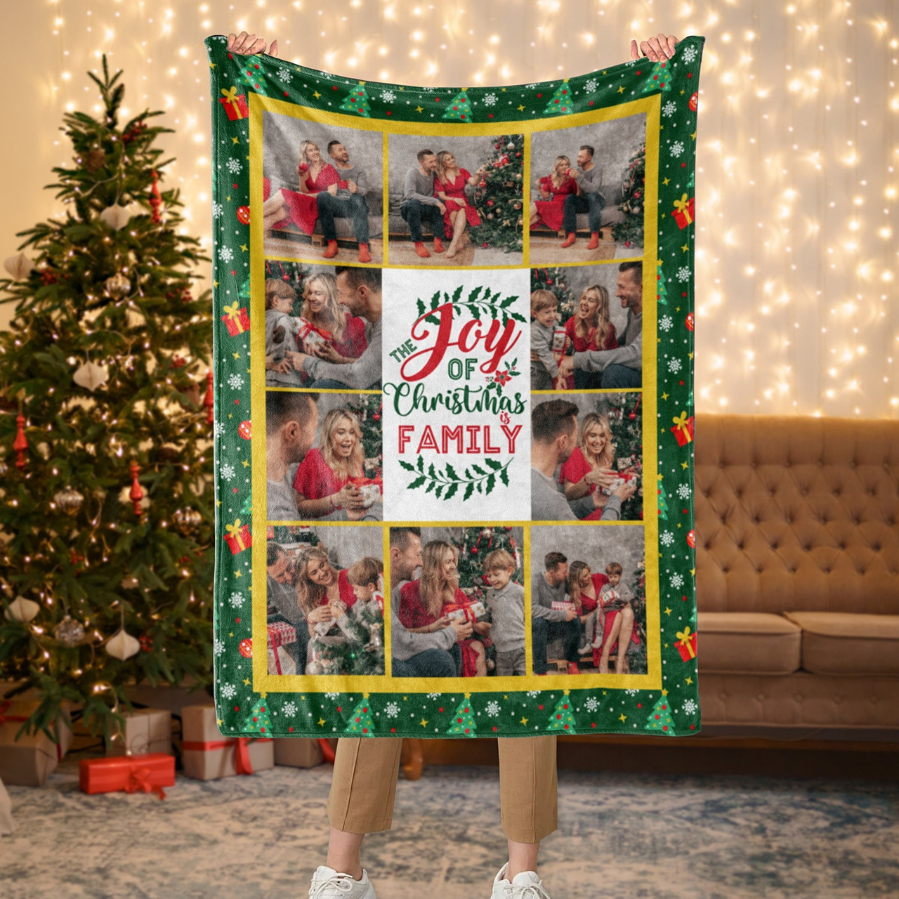 Personalized Merry Christmas Blanket for Comfort & Unique | BKMC07