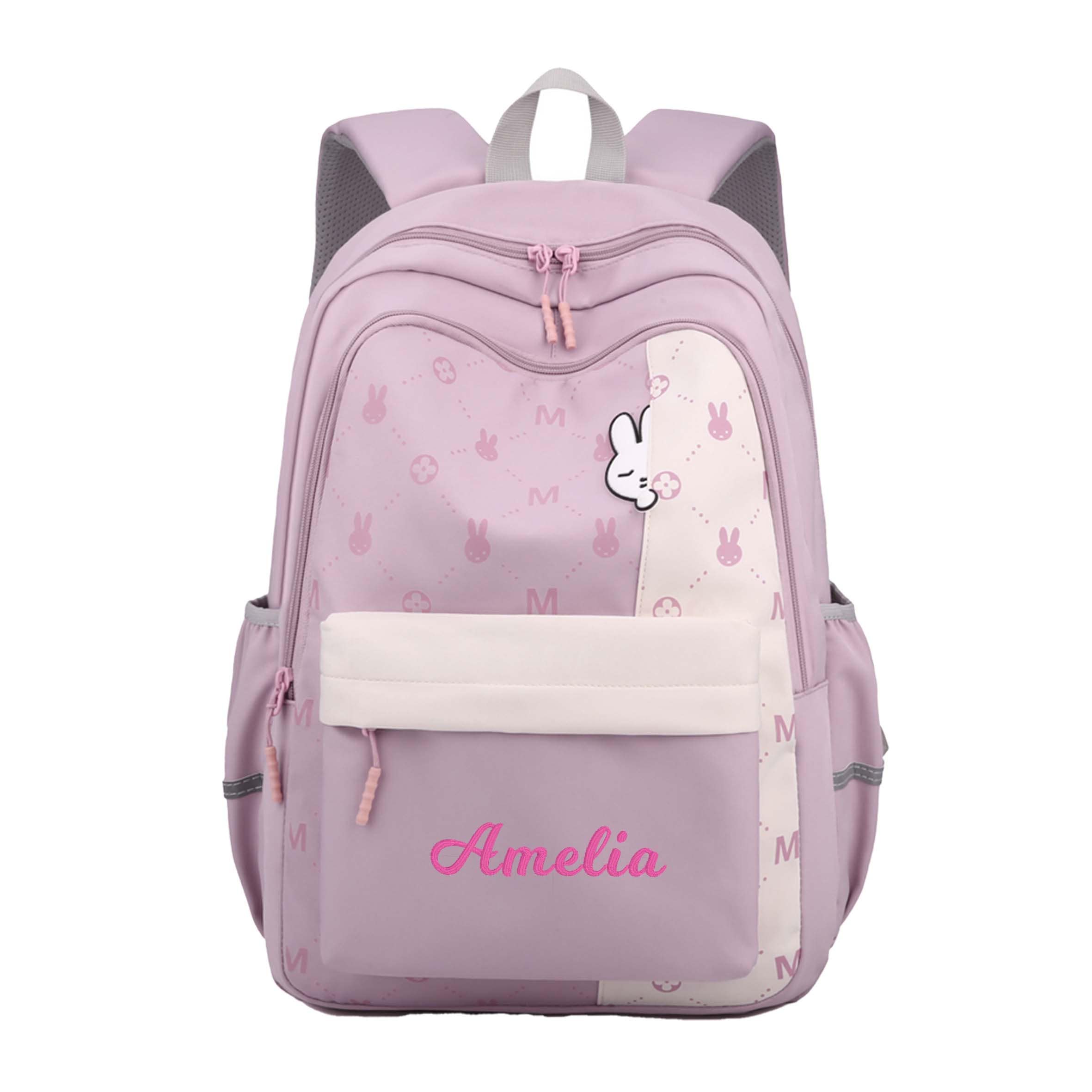 Personalized Embroidery Color School Backpack