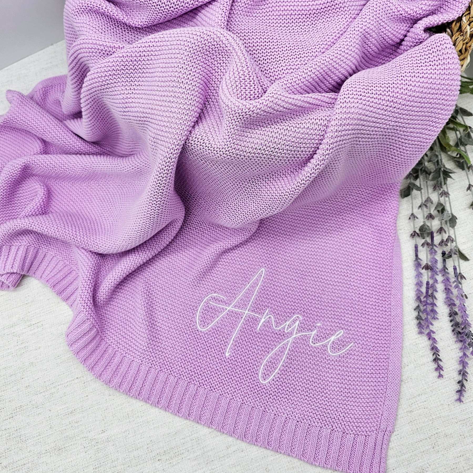 Personalized Embroidered Blanket for Kid Unique Gift | KKKid91