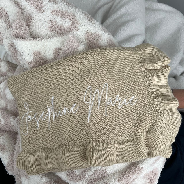 Personalized Embroidered Blanket for Kid Unique Gift | KKKid79