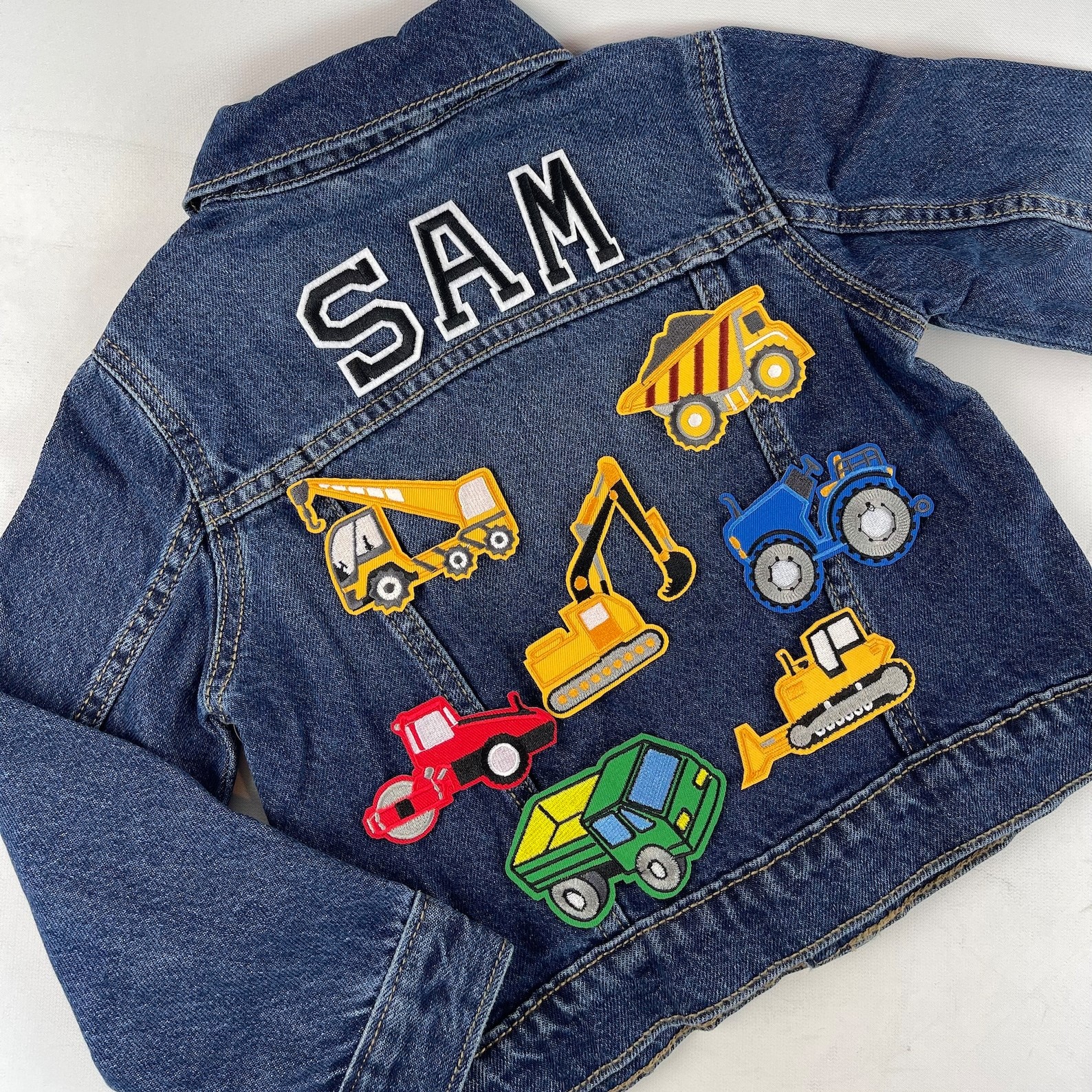 Personalized Hand Patch Kids Denim Jacket | inJacket04