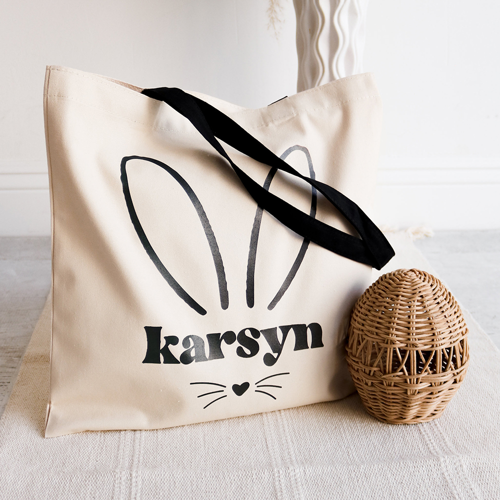 Personalized Easter Egg Hunt Tote Bag 