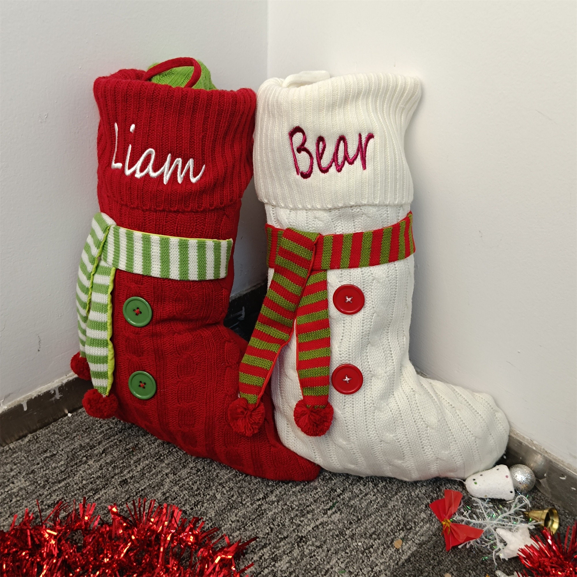 Personalized Christmas Stocking with Family Name | MCGift05