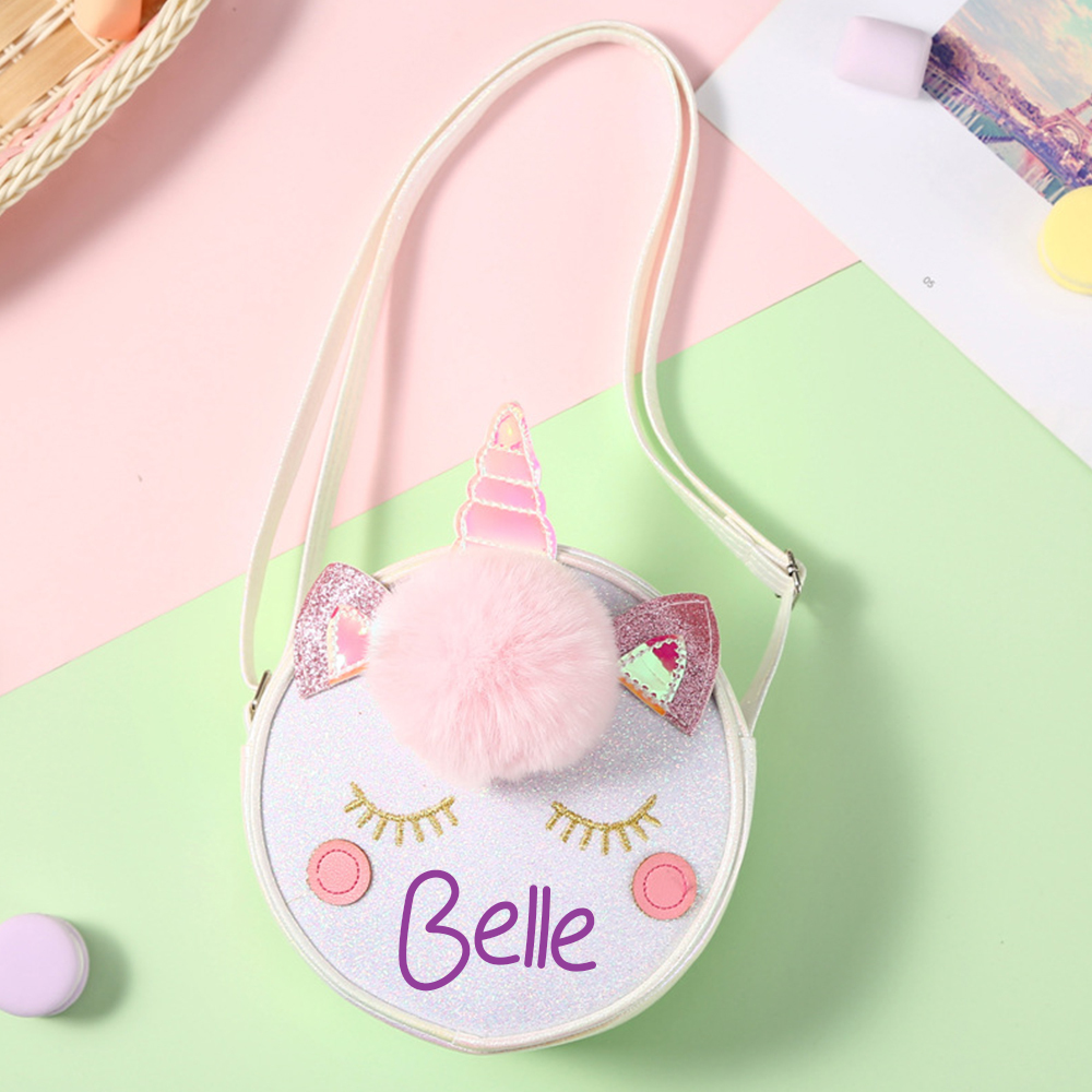 Personalized Girl Unicorn Small Handbag