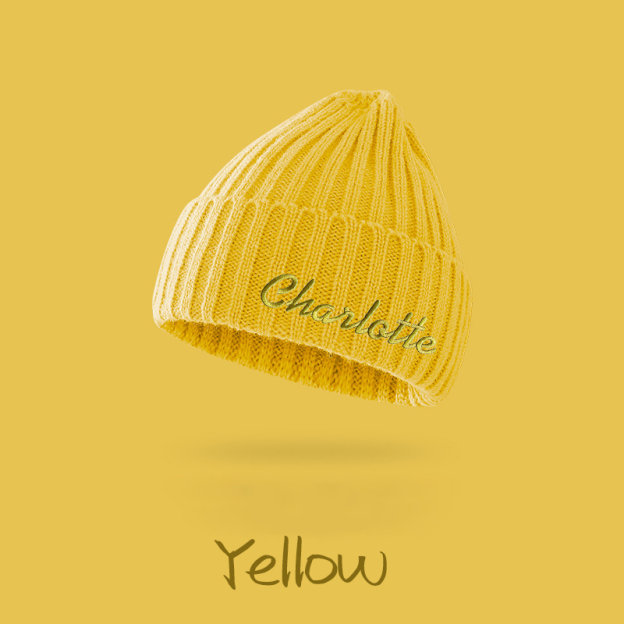 Personalized Embroidery Kid & Adult Color Beanies for Comfort & Unique | HSKid04