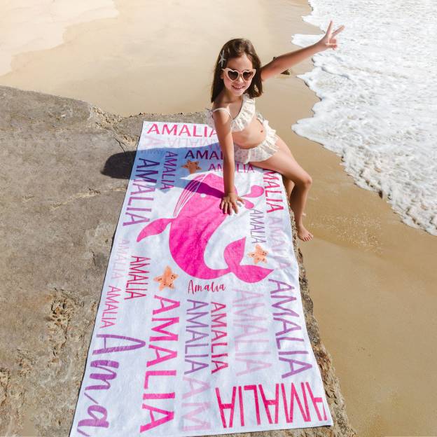 Personalized Ocean Animals Beach towels