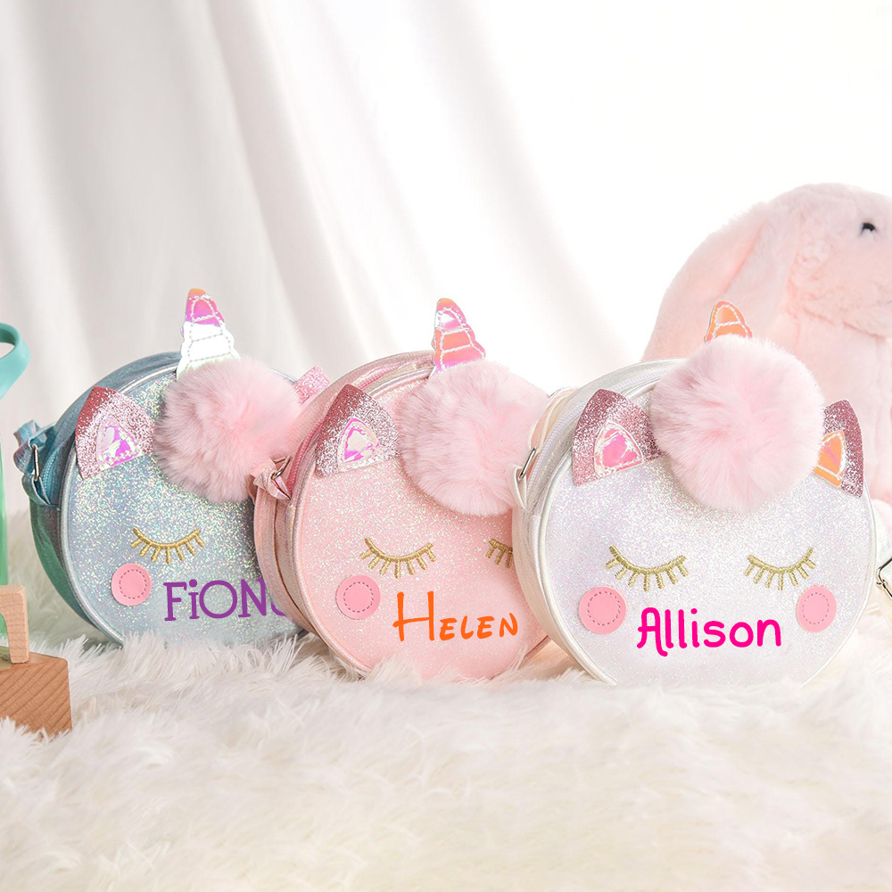 Personalized Girl Unicorn Small Handbag