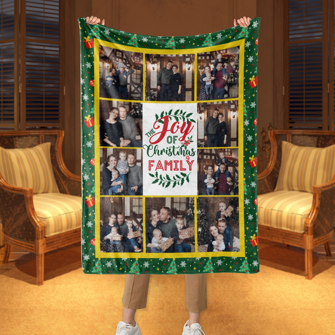 Personalized Merry Christmas Blanket for Comfort & Unique | BKMC07
