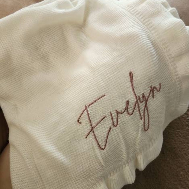 Personalized Embroidered Blanket for Kid Unique Gift | KKKid79