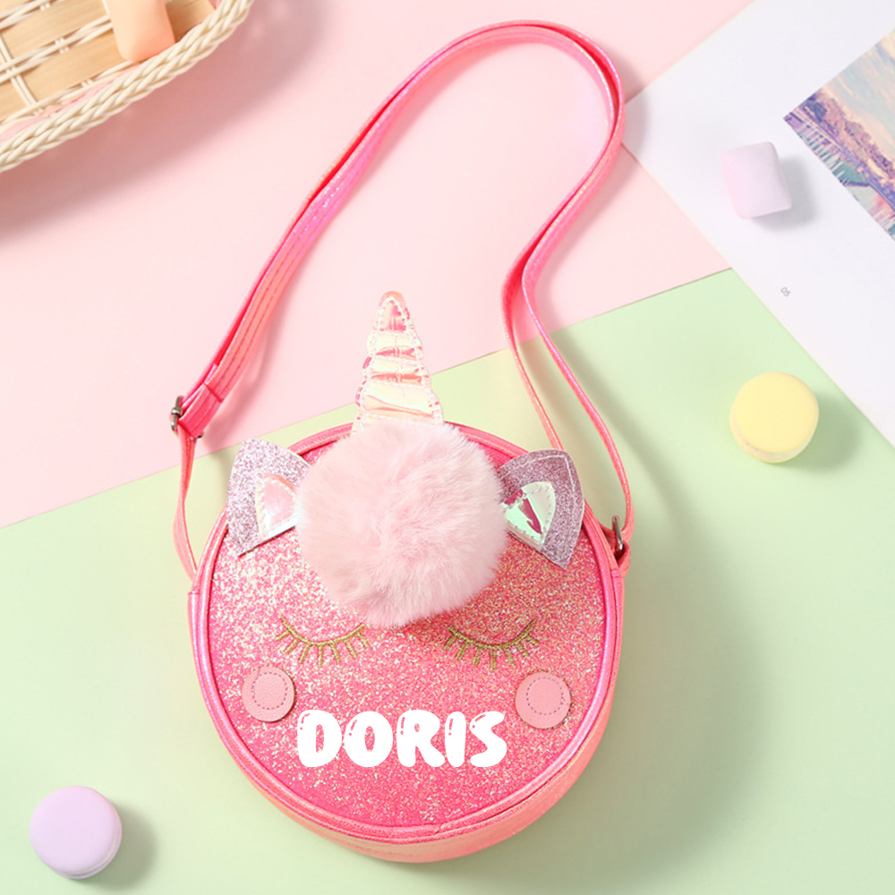 Personalized Girl Unicorn Small Handbag