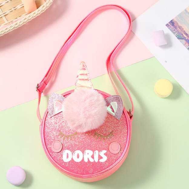 Personalized Girl Unicorn Small Handbag