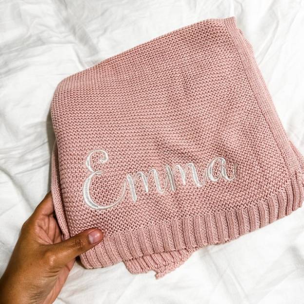 Personalized Embroidered Blanket for Kid Unique Gift | KKKid91