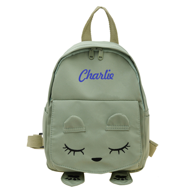 Personalized Cat Embroidered Backpack