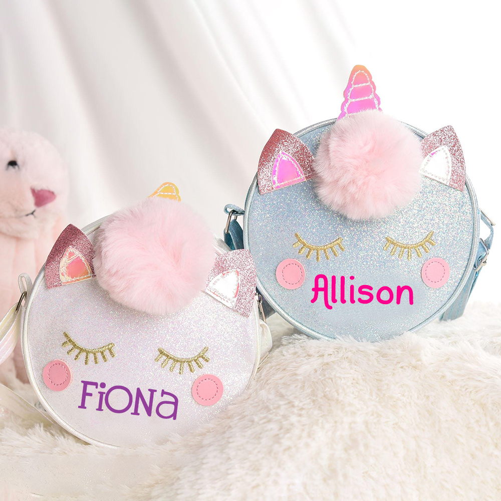 Personalized Girl Unicorn Small Handbag
